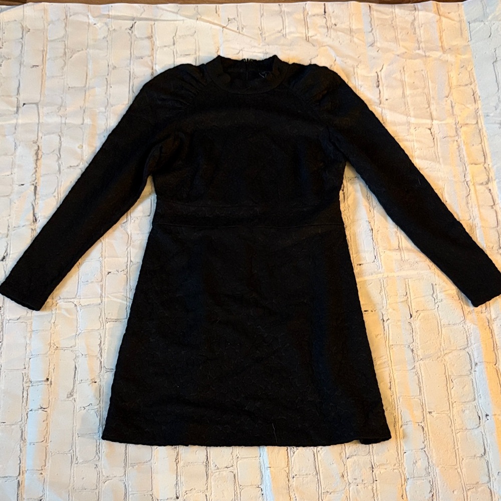 Ann Taylor Black Long Sleeve Dress
